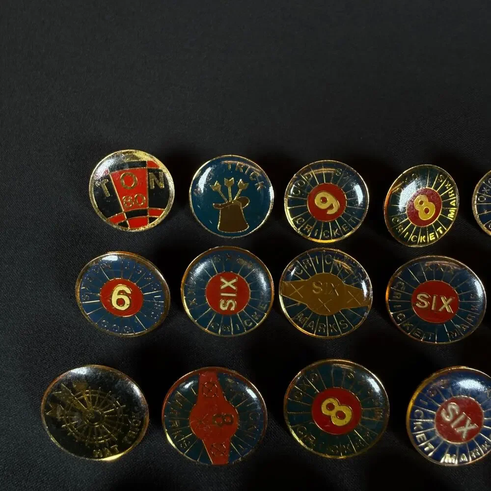 Lot of 30 Vintage cricket / darts pins